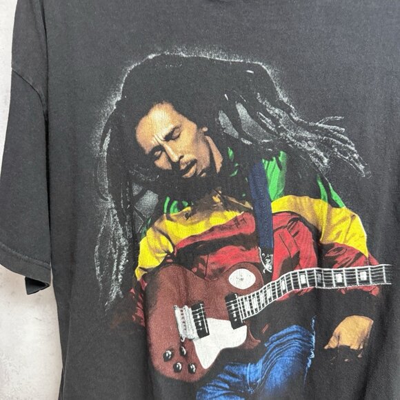 Vintage Bob Marley Zion Rootswear T Shirt Mens 1X Band Tee - Picture 5 of 8